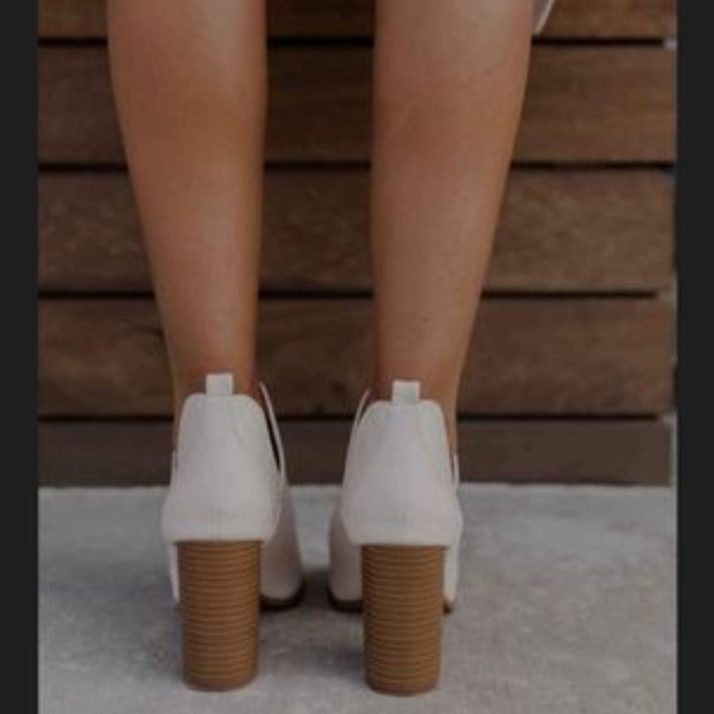 White Ankle Booties